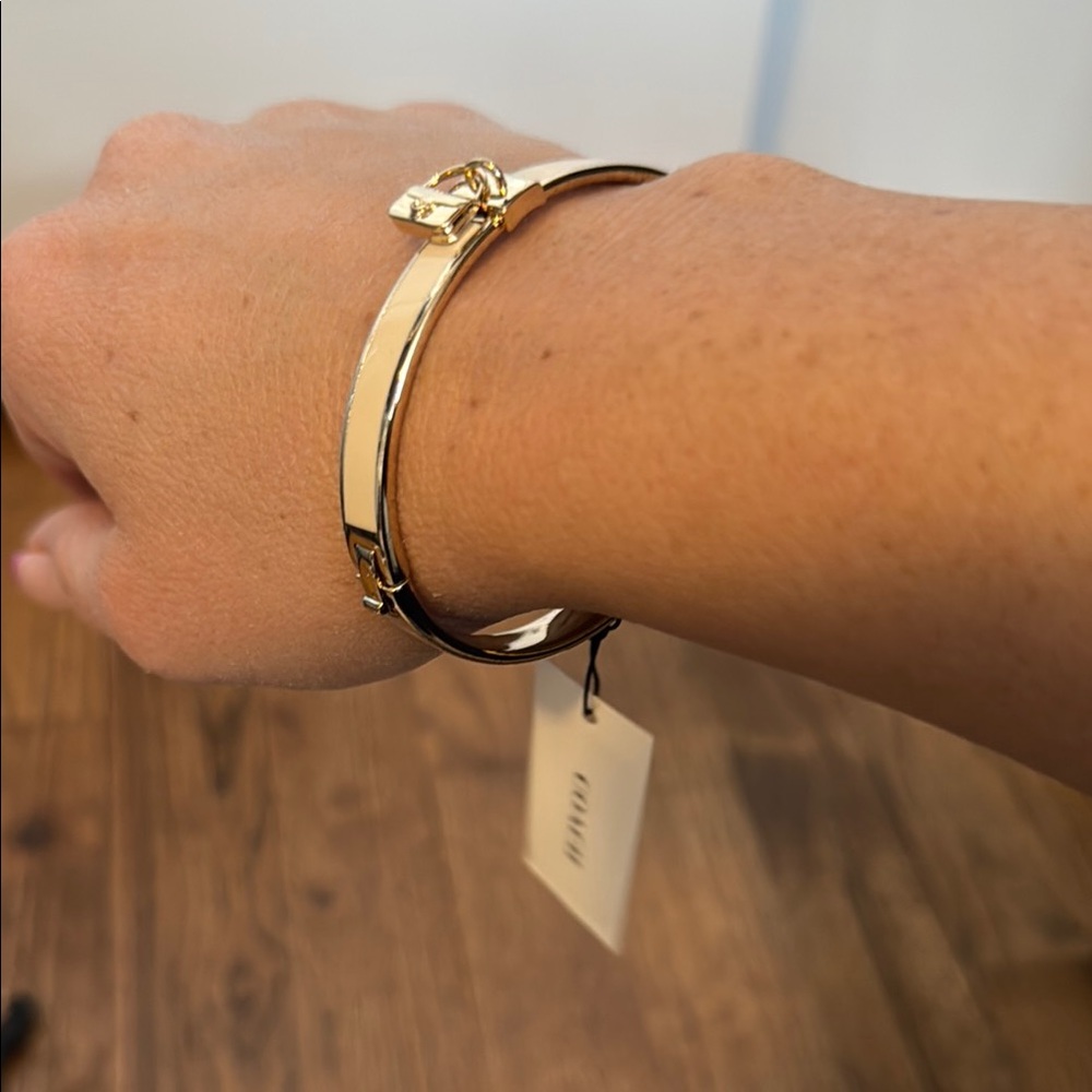 Coach Gold Bangle Bracelet - Picture 3 of 3
